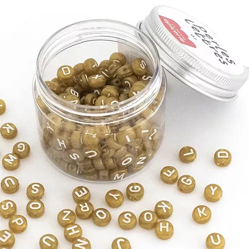 La Petite épicerie Kralenpotje Alfabet - Goud 6 La Petite épicerie Kralenpotje Alfabet - Goud - Afbeelding 4