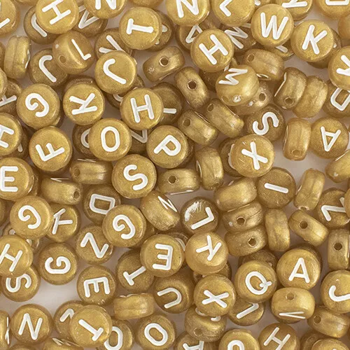 La Petite épicerie Kralenpotje Alfabet - Goud 5 La Petite épicerie Kralenpotje Alfabet - Goud - Afbeelding 3