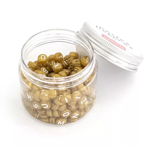 La Petite épicerie Kralenpotje Alfabet - Goud 3 La Petite épicerie Kralenpotje Alfabet - Goud