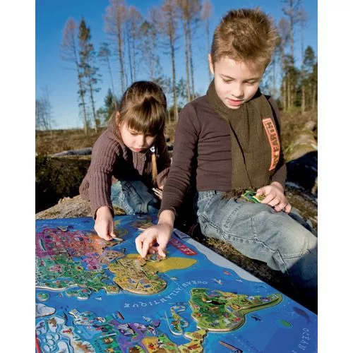 Janod Magneetpuzzel Wereldkaart (92st) 8 Janod Magneetpuzzel Wereldkaart (92st) - Afbeelding 6