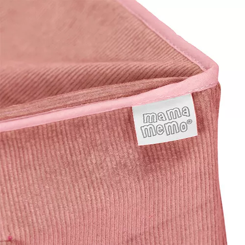 Mamamemo Mama Memo Poppenreiswieg Corduroy Roze - 40 Cm 6 Mamamemo Mama Memo Poppenreiswieg Corduroy Roze - 40 Cm - Afbeelding 4