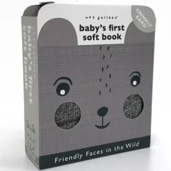 Wee Gallery Stoffen Boekje Vriendelijke Gezichten - Wild -Kinderspeelgoed 20friendly20faces20wild20new 1 1