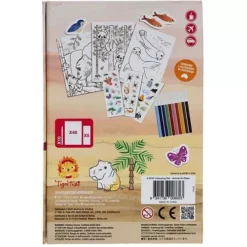 Tiger Tribe Inkleurset - Wilde Dieren -Kinderspeelgoed 3760242 tiger tribe inkleurset wilde dieren ilovespeelgoed1