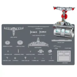 4m Bouwset Kabelbaan Met Blik 7 4m Bouwset Kabelbaan Met Blik -Kinderspeelgoed 4m bouwset kabelbaan met blik 1