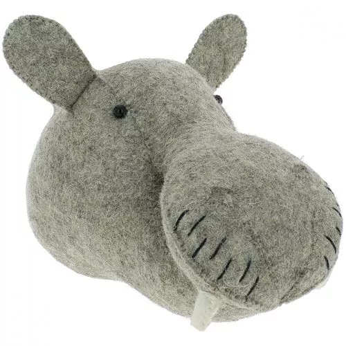 Fiona Walker Dierenkop Nijlpaard - Mini 4 Fiona Walker Dierenkop Nijlpaard - Mini - Afbeelding 2