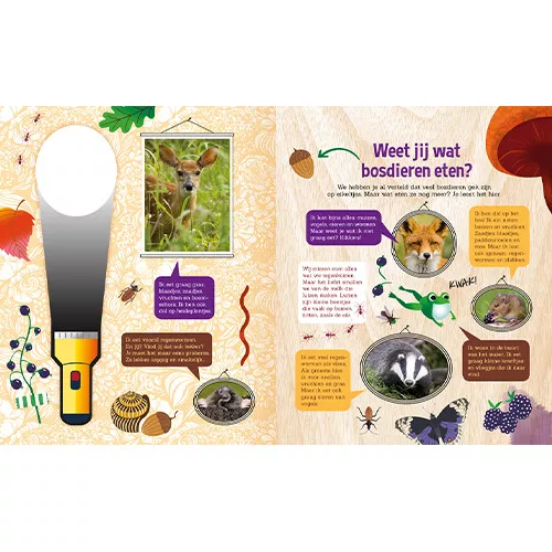 Lantaarn Publishers Lees- En Zoekboek Speuren In Het Bos 4 Lantaarn Publishers Lees- En Zoekboek Speuren In Het Bos - Afbeelding 2