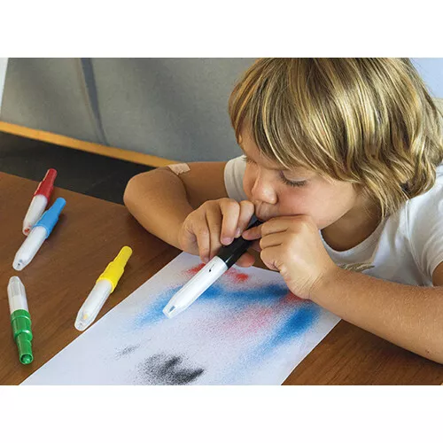 Aladine Textiel Blaasstiften Met Sjabloon - 5st 4 Aladine Textiel Blaasstiften Met Sjabloon - 5st - Afbeelding 2