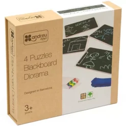 Andreu Toys Krijtbord Puzzels - 4x12st