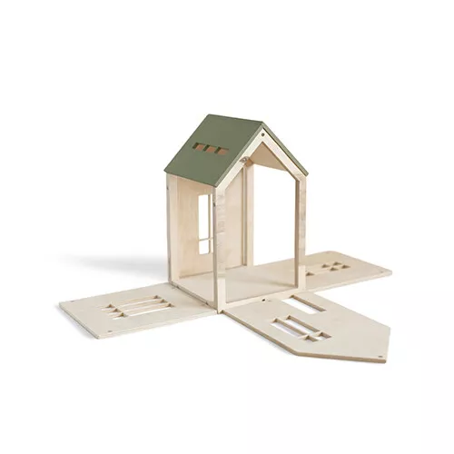 Babai Toys Magnetisch Poppenhuis - Khaki - L 6 Babai Toys Magnetisch Poppenhuis - Khaki - L - Afbeelding 4