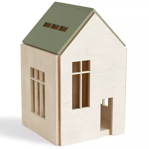 Babai Toys Magnetisch Poppenhuis - Khaki - L 3 Babai Toys Magnetisch Poppenhuis - Khaki - L