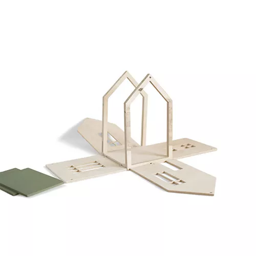 Babai Toys Magnetisch Poppenhuis - Khaki - L 8 Babai Toys Magnetisch Poppenhuis - Khaki - L - Afbeelding 6