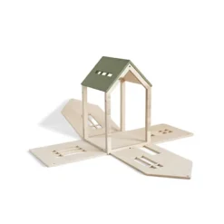 Babai Toys Magnetisch Poppenhuis - Khaki - L 16 Babai Toys Magnetisch Poppenhuis - Khaki - L -Kinderspeelgoed babai toys magnetisch poppenhuis khaki l 4