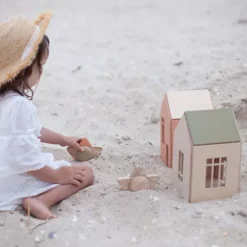 Babai Toys Magnetisch Poppenhuis - Khaki - L 19 Babai Toys Magnetisch Poppenhuis - Khaki - L -Kinderspeelgoed babai toys magnetisch poppenhuis khaki l 5