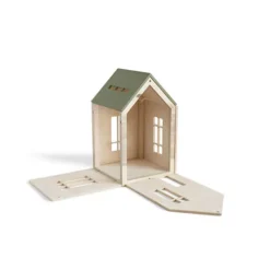 Babai Toys Magnetisch Poppenhuis - Khaki - L 14 Babai Toys Magnetisch Poppenhuis - Khaki - L -Kinderspeelgoed babai toys magnetisch poppenhuis khaki l 8