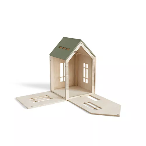 Babai Toys Magnetisch Poppenhuis - Khaki - L 5 Babai Toys Magnetisch Poppenhuis - Khaki - L - Afbeelding 3