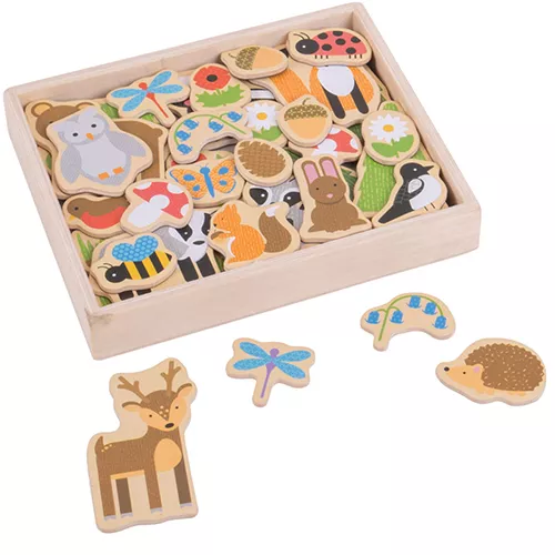 Bigjigs Magneten Bosdieren - 35st 3 Bigjigs Magneten Bosdieren - 35st