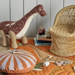 Bloomingville Knuffeldinosaurus Momo - 88 Cm -Kinderspeelgoed bloomingville knuffeldinosaurus momo 88 cm 3