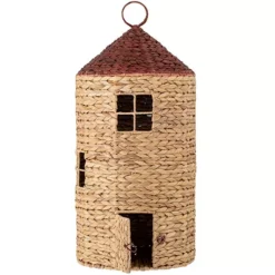 Bloomingville Opbergmand En Poppenhuis Linas - 70 Cm -Kinderspeelgoed bloomingville opbergmand en poppenhuis linas 4