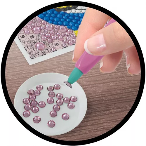 Buki Glitterschilderij - Pauw 4 Buki Glitterschilderij - Pauw - Afbeelding 2