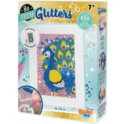 Buki Glitterschilderij - Pauw