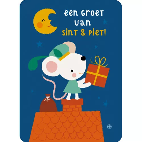 By Bora Ansichtkaart - Een Groet Van Sint & Piet - Muis 3 By Bora Ansichtkaart - Een Groet Van Sint & Piet - Muis