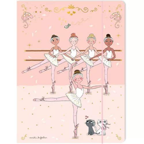 Cartes D'art A4 Bewaarmap Ballerina 3 Cartes D'art A4 Bewaarmap Ballerina