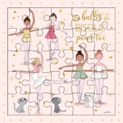 Cartes D'art Puzzelansichtkaart Ballerina