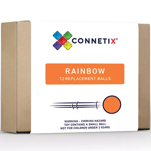 Connetix Knikkerbaanballen Rainbow - 12st 3 Connetix Knikkerbaanballen Rainbow - 12st