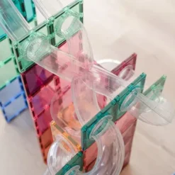 Connetix Magnetische Tegels Knikkerbaan - Pastel - 80st -Kinderspeelgoed connetix magnetische tegels knikkerbaan pastel 80st 3