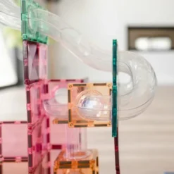 Connetix Magnetische Tegels Knikkerbaan - Pastel - 80st -Kinderspeelgoed connetix magnetische tegels knikkerbaan pastel 80st 4