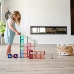 Connetix Magnetische Tegels Knikkerbaan - Pastel - 80st -Kinderspeelgoed connetix magnetische tegels knikkerbaan pastel 80st 5