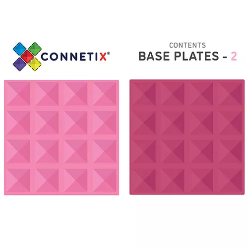 Connetix Uitbreidingsset Bodemplaten - Pink-berry - 2st 8 Connetix Uitbreidingsset Bodemplaten - Pink-berry - 2st - Afbeelding 6