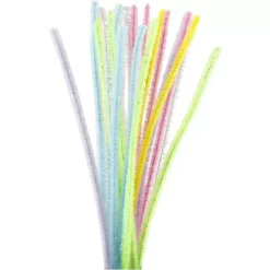 Creativ Company Chenilledraad - Pastel Glitter - 24st