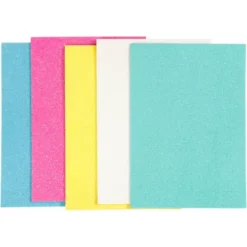 Creativ Company Eva Foam A5 Vellen - Pastel Glitter - 5st