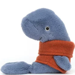 Jellycat Cozy Crew Knuffelwalvis - 18 Cm -Kinderspeelgoed crw3w 1