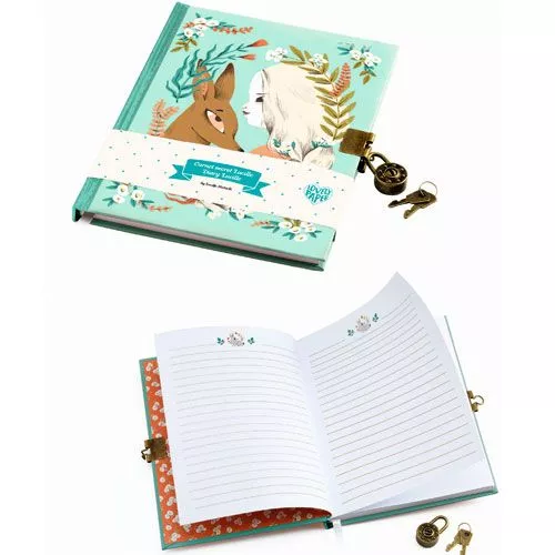 Djeco Dagboek Met Slot - Lucille 4 Djeco Dagboek Met Slot - Lucille - Afbeelding 2