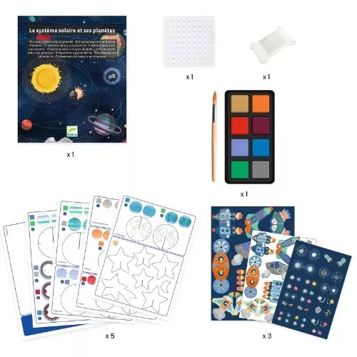 Djeco Knutselset Diy Mobiel Zonnestelsel 4 Djeco Knutselset Diy Mobiel Zonnestelsel - Afbeelding 2