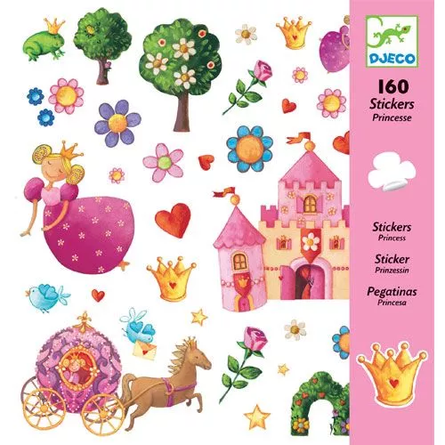 Djeco Stickers Prinsessen - 160st 3 Djeco Stickers Prinsessen - 160st