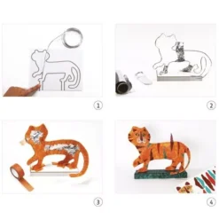 Djeco Knutselset Sculptuur De Tijger -Kinderspeelgoed djeco knutselset de tijger ilovespeelgoed3
