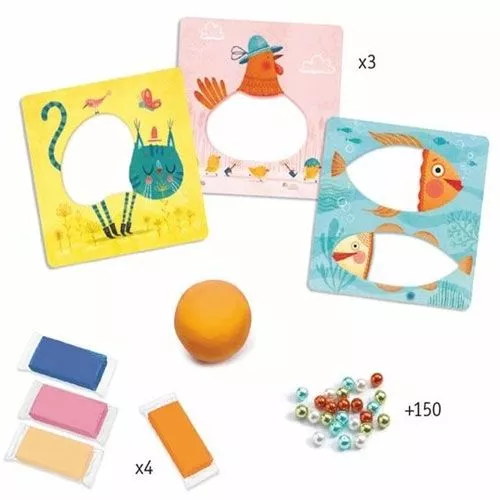 Djeco Knutselset Mozaïek Kralentegels 4 Djeco Knutselset Mozaïek Kralentegels - Afbeelding 2