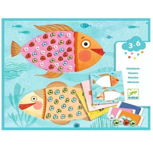 Djeco Knutselset Mozaïek Kralentegels 3 Djeco Knutselset Mozaïek Kralentegels