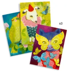 Djeco Borduurkaarten Sierlijk Carnaval 5 Djeco Borduurkaarten Sierlijk Carnaval -Kinderspeelgoed djeco knutselset sierlijk carnaval dj08669