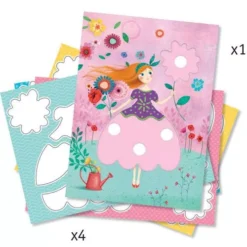 Djeco Kleurset Marie Magische Viltstiften -Kinderspeelgoed djeco maries mooie jurken dj09886 1