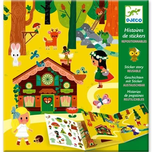 Djeco Stickerboek Toverbos 3 Djeco Stickerboek Toverbos