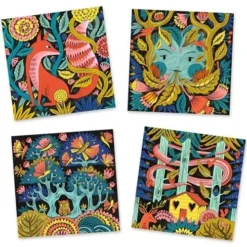 Djeco 3D Kleuren - Fantasiebos -Kinderspeelgoed djeco 3d kleuren fantasiebos