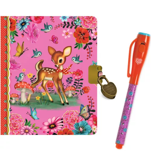 Djeco Geheim Notitieboek Magische Pen - Fiona 3 Djeco Geheim Notitieboek Magische Pen - Fiona