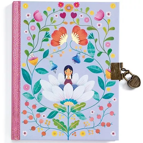 Djeco Dagboek Met Slot - Marie 3 Djeco Dagboek Met Slot - Marie