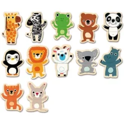 Djeco Houten Magneten Jungle (24st) 9 Djeco Houten Magneten Jungle (24st) -Kinderspeelgoed djeco houten magneten jungle 24st dj03118 2