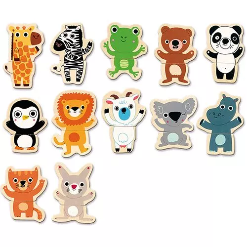 Djeco Houten Magneten Jungle (24st) 6 Djeco Houten Magneten Jungle (24st) - Afbeelding 4