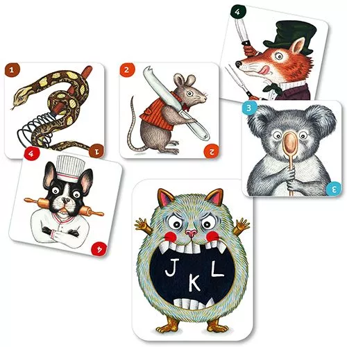 Djeco Kaartspel Abc Miam 4 Djeco Kaartspel Abc Miam - Afbeelding 2